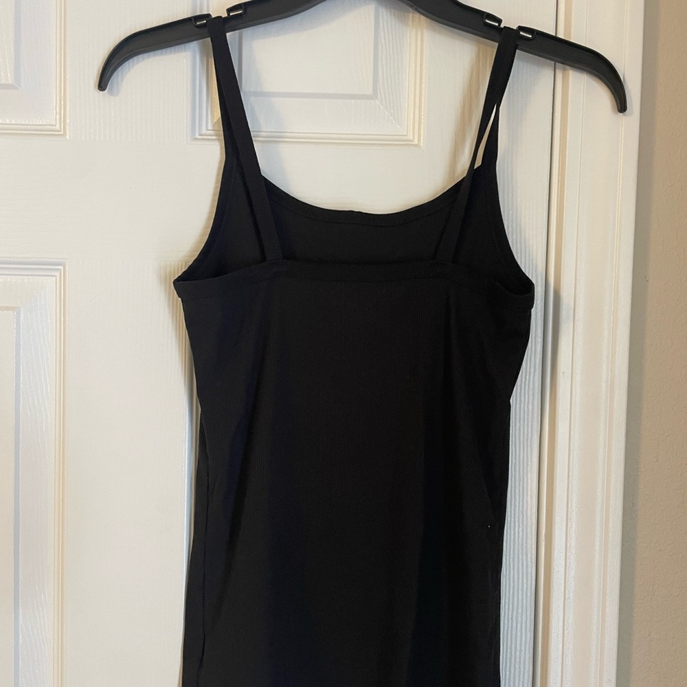 No Boundaries Black Ribbed Knit Tank Top Women’s Medium - Picture 2 of 4